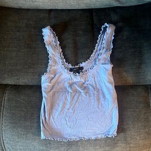 Forever 21 cropped tank - periwinkle - size small